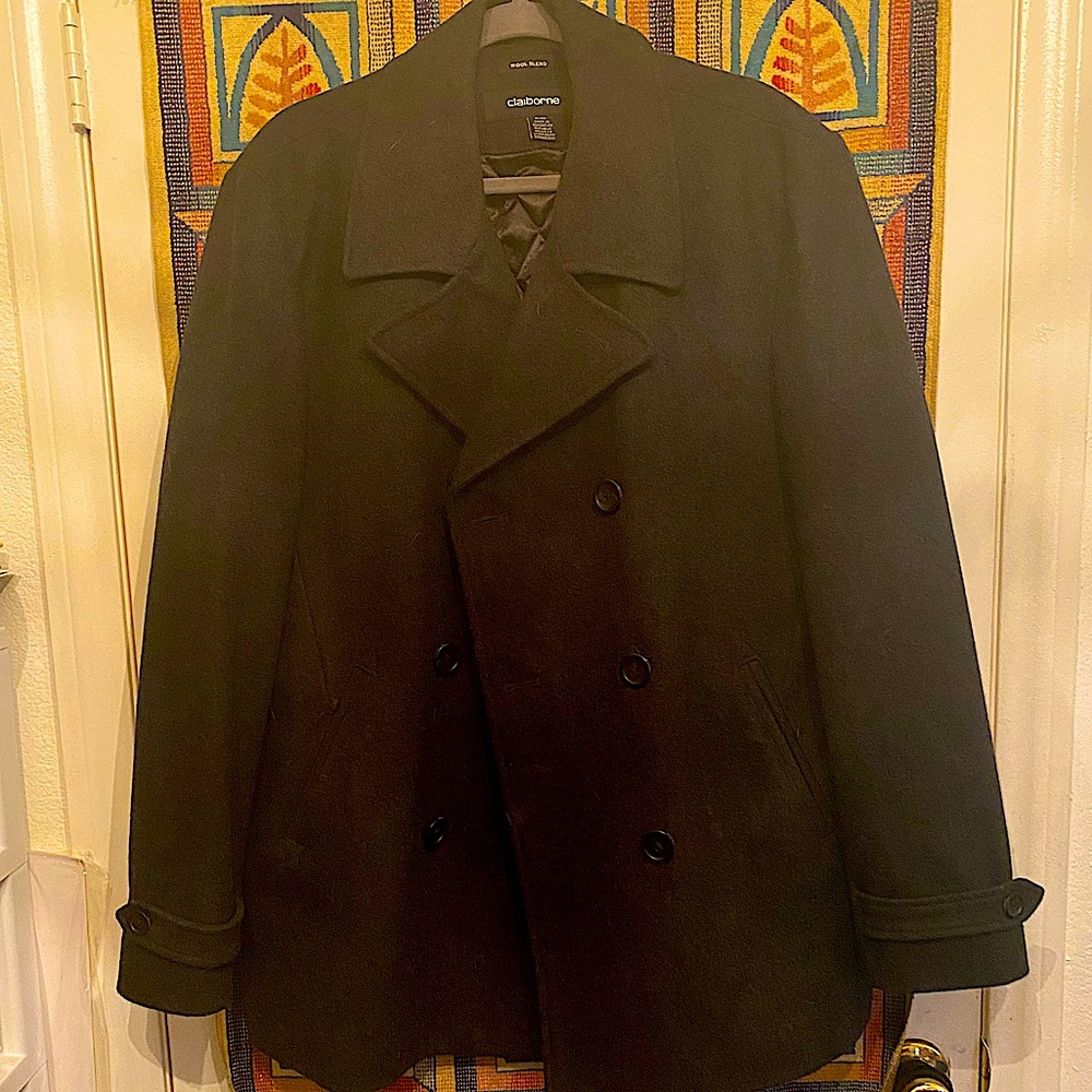 Men’s, XL, Claiborne, Pea Coat. Wool jacket